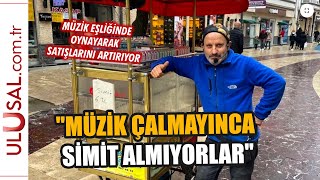 Ordulu simitçiden müzikli satış: \