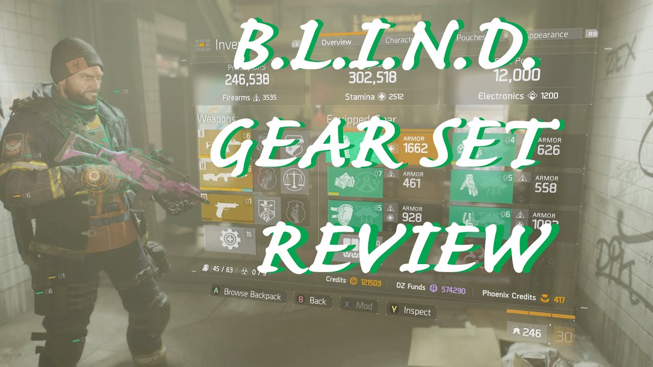 The Division - BLIND GEAR SET REVIEW - IS IT WORTH IT?