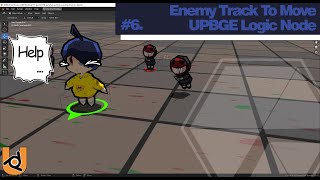 UPBGE Wonder Egg X Vampire Survivors #6 | Enemy Track To Movement | Logic Node | Nhij Quang