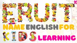Fruit Names English For Kids Learning | Kids learning | Name of Fruits Basic English Learning. screenshot 2