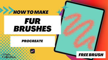 How to make fur brushes in Procreate (FREE) Fur Procreate Brush + Tutorial Step by Step Beginners