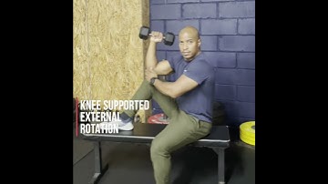 Knee supported external rotations
