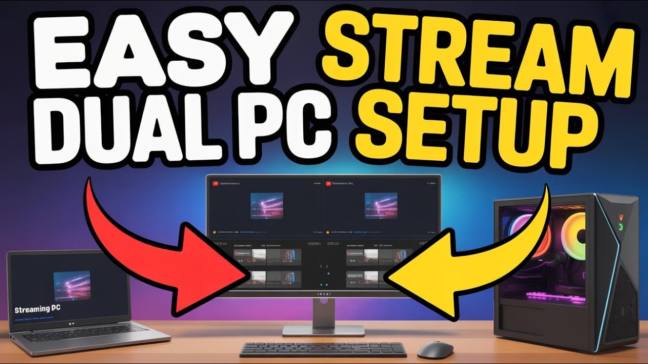 Dual PC 2K60FPS Streaming Setup | Eliminate Screen Tearing While Duplicating Display