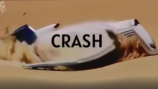 Boeing 727 Airplane controlled crash in the desert test
