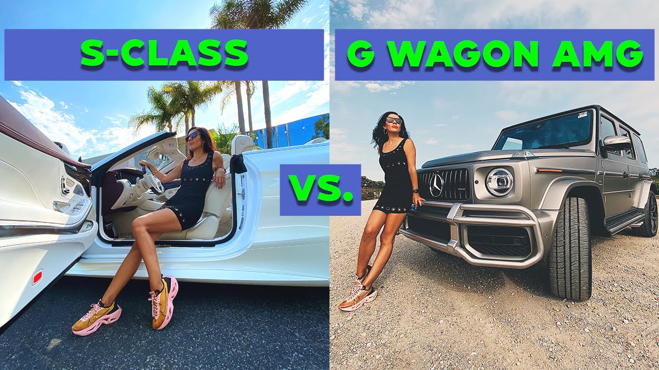 mercedes G WAGON vs S CLASS convertible | Her Drive in Style - YouTube
