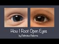 Reborn Doll Eyelash Tutorial - How to root open eyes