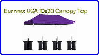 REVIEW 2026 Eurmax USA 10x20 Canopy Top First Look
