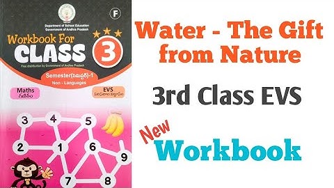Water The Gift from Nature 3rd Class EVS workbook //worksheets//