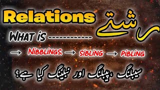 What Is Sibling, Pibling And Niblings Relations New Video 2025