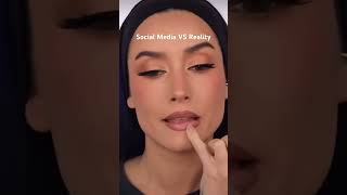MAKEUP SOCIAL MEDIA VS REALITY #shorts