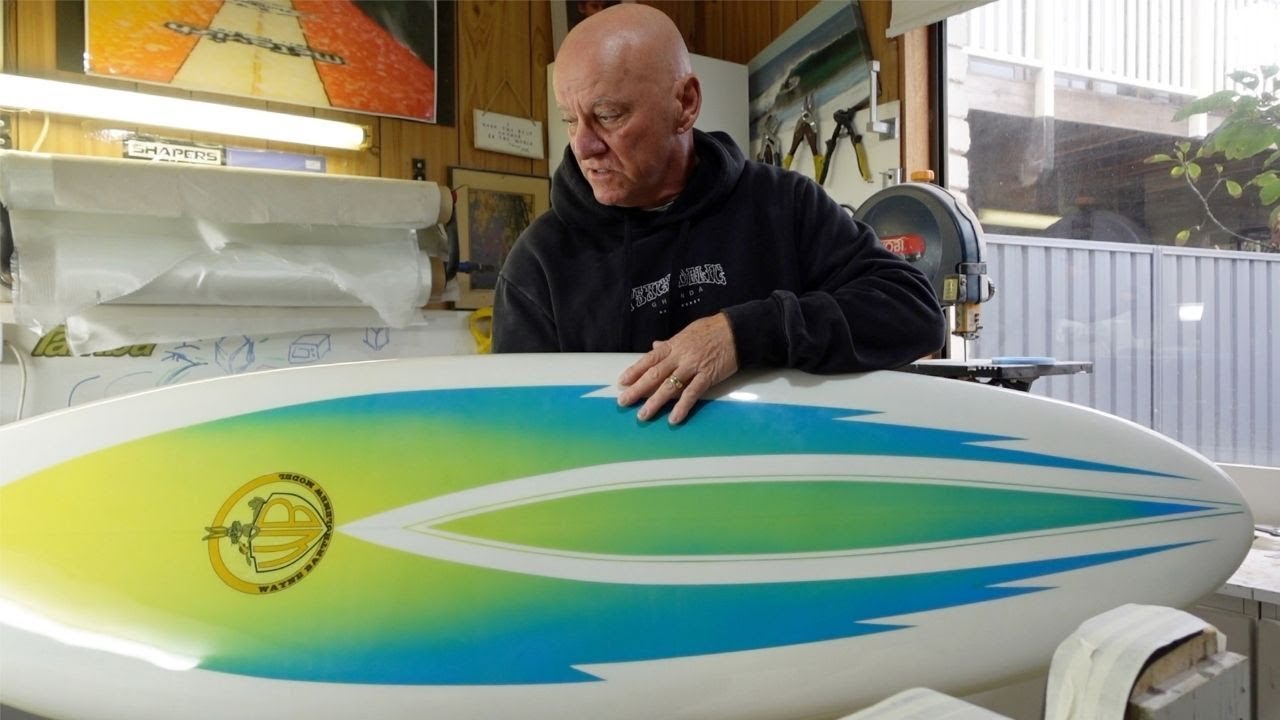 Surfboard Restoration WAYNE RABBIT BARTHOLEMEW 75 Model - YouTube