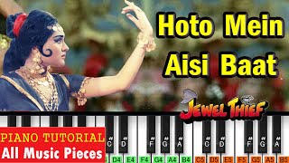Hoton Mein Aisi Baat Piano Tutorial  Notation  Jewel Thief  Old Hindi Notation