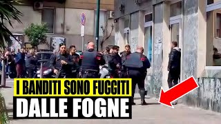 BREAKING NEWS: BANK ROBBERY IN NAPLES: BANDITS ESCAPED INTO THE SEWERS. 25 HOSTAGES FREED