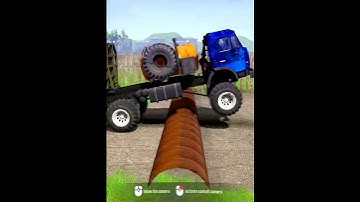 Mudrunner pc game with Speed Bumps #mudrunner #pcgame #shorts