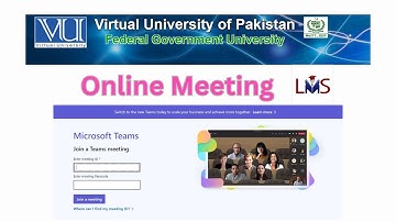 Online Teams Meeting | How to join Online Sessions| Virtual University | classes  | Online sessions|