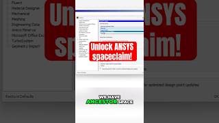 How to Switch ANSYS Discovery to SpaceClaim #Shorts