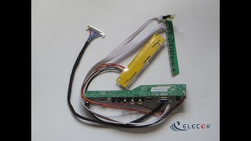 Driver Board for LCD M190PW01 V6 with USB  HDMI  VGA  AV and TV function
