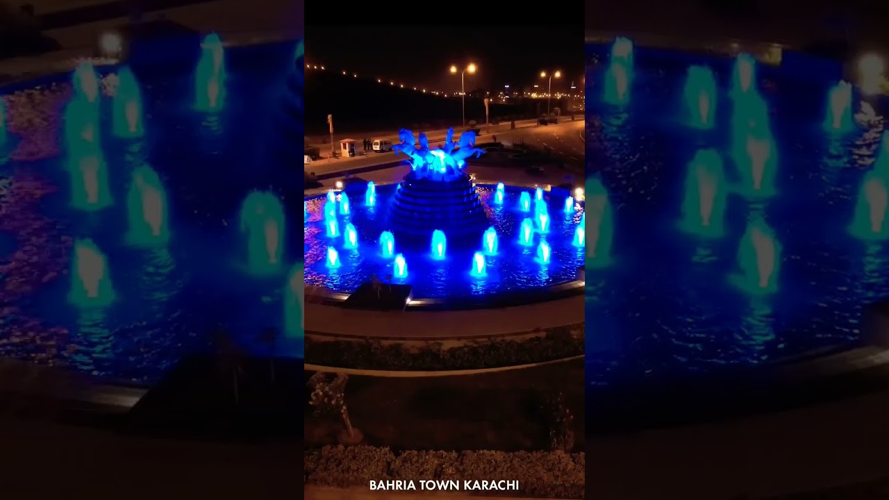 Night time of Bahria Town kharachi❤❤💛💛