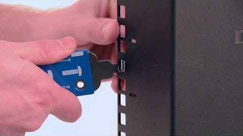 Cage Nut Installation