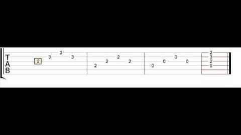 Level 2 - Using Guitar Tablature - Arpeggio Exercise