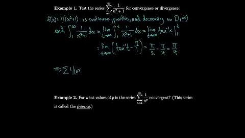 Calculus 11.3 The Integral Test and Estimates of Sums