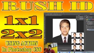 Rush ID Using Action in Photoshop / ID PICTURE (2x2, 1x1, Etc.) - BASIC PHOTOSHOP TUTORIAL screenshot 5