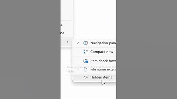 Showing Hidden files and folders #windows11 #shorts