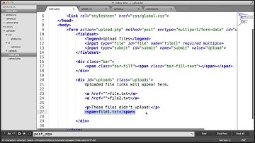 Multiple File AJAX Upload: Output Area (Part 6/10)