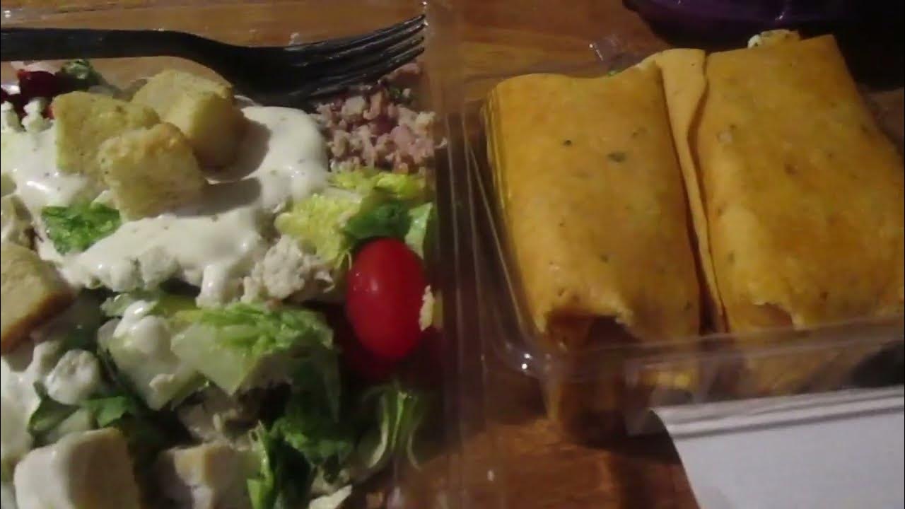 Giant Eagle Chipotle Chicken Wrap & Giant Eagle Chicken & Bacon Cobb