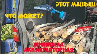 🅰 Обзор Аккумуляторной Мини-Пилы, Что Может? Ручная Электропила На Аккумуляторе Boxer Bx 3301 В Деле