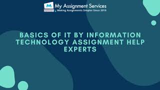 Basics of IT by Information Technology Assignment Help Experts