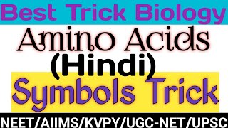 Trick to learn symbols of amino acids hindi Amino acid symbol mnemonics hindi NEET