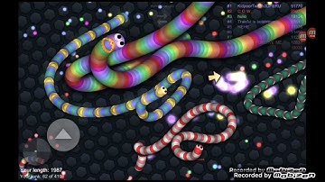 1 Troll Hacker Snake Against 66760 Pro Trolling snakes. Slither.io Epic Gameplay
