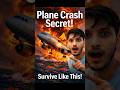 If Your Plane Crashes… Do This! 😱✈️”#shorts