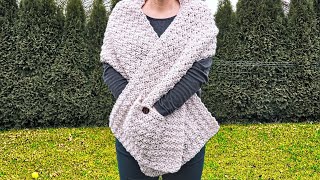 AMAZING Pocket SHAWL Crochet Tutorial