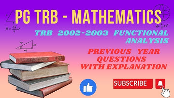 trb 2002-2003 functional analysis questions@tnmaths6to10 @tnmaths6to10