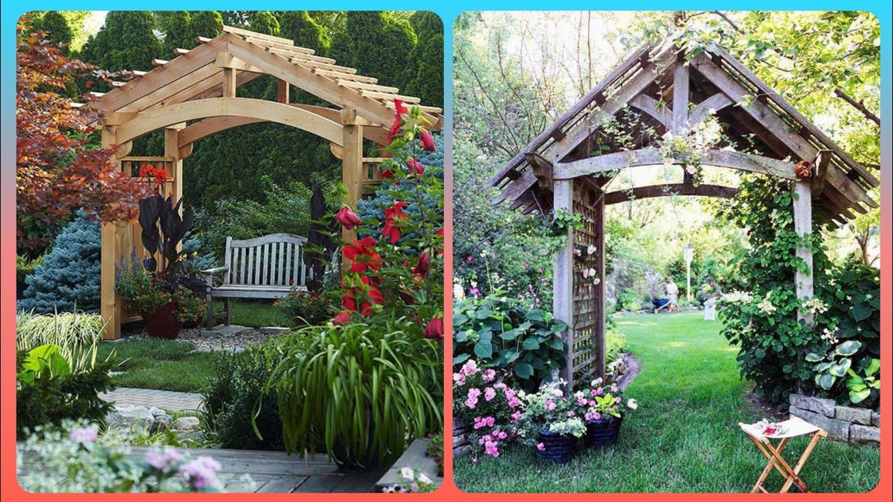 Outclass Garden Wood & Metal Arbor Ideas Garden Decor Hacks Cenador de metal para jardín