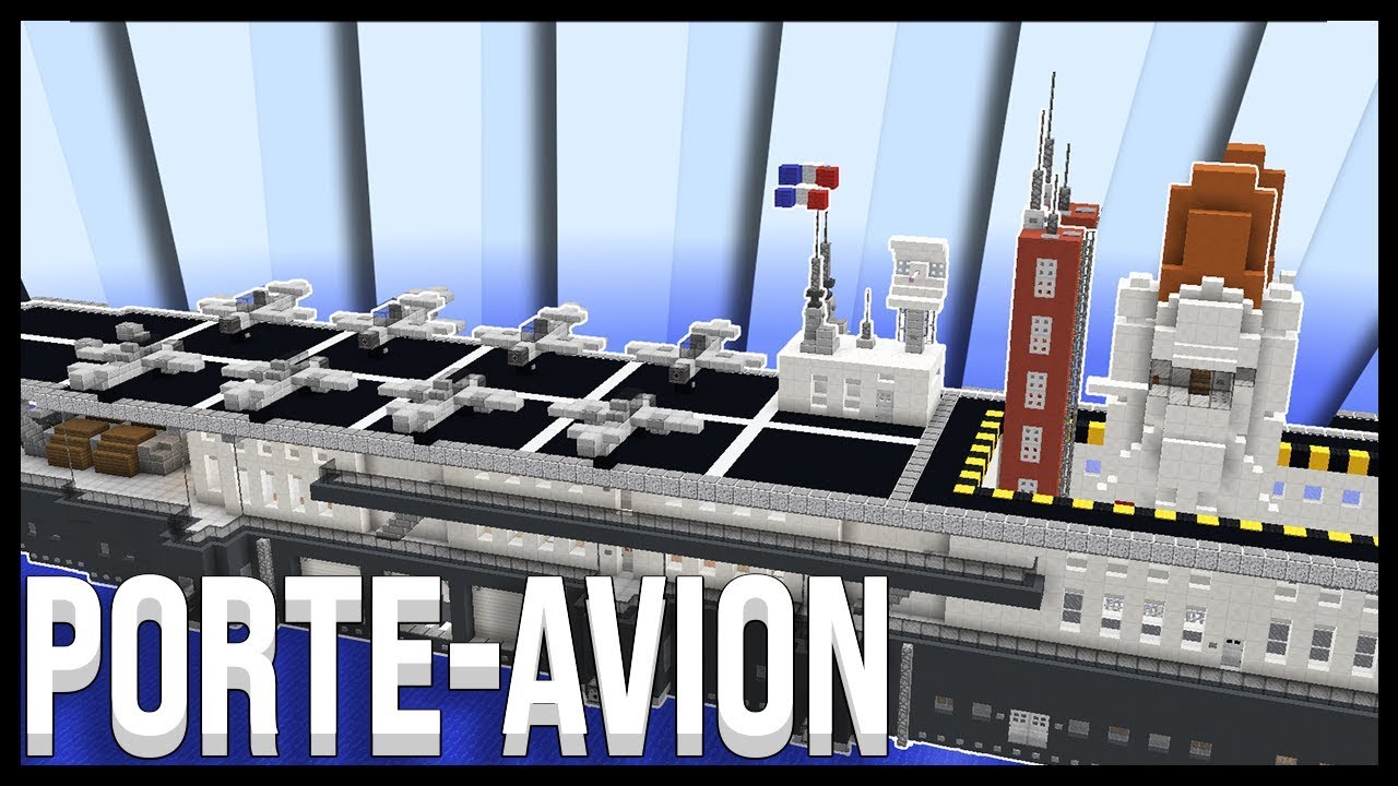 Je refait mon premier PORTE-AVION Minecraft 8 ans plus tard - YouTube