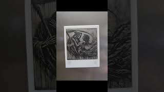 Fiber laser on PLA. 3d printed magnetic polaroid live on makerworld. #xtool #fiberlaser #3dprinting