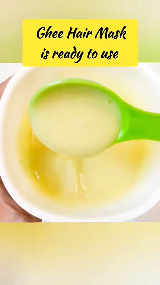 ghee-hair-mask-to-get-rid-of-dry-dull-frizzy-hair-in-1-week-shorts