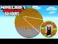 I Survived 50 HOURS on a SPHERE in Minecraft Hardcore