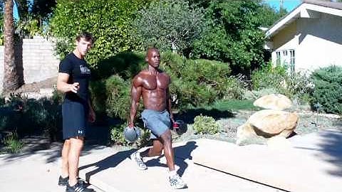 Learn the Dumbbell Lunge and Bicep Curl Combo with Ibrahim Daramy and Ian Lauer CSCS