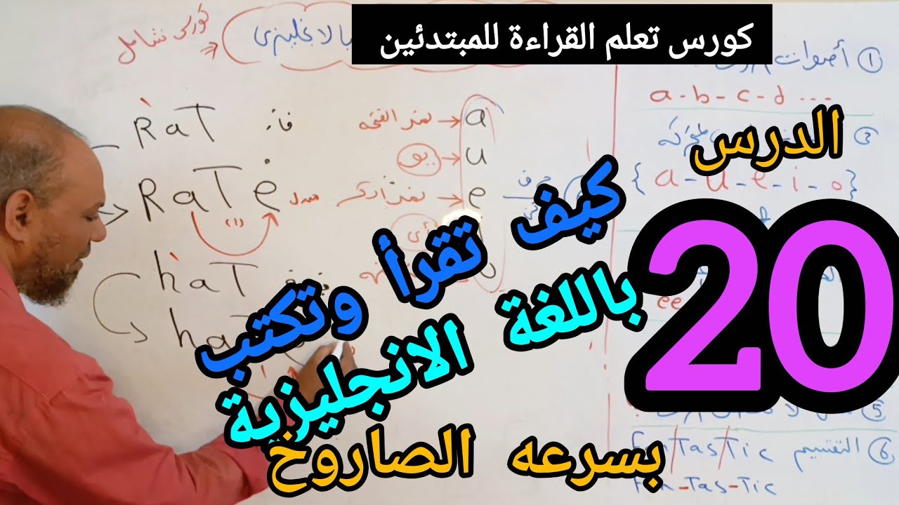 وعد مني (سأجعلك تقرأ وتكتب كلمات الانجليزى مثل العربي) بعد مشاهدة هذا الفيديو#تحدث_الإنجليزية 