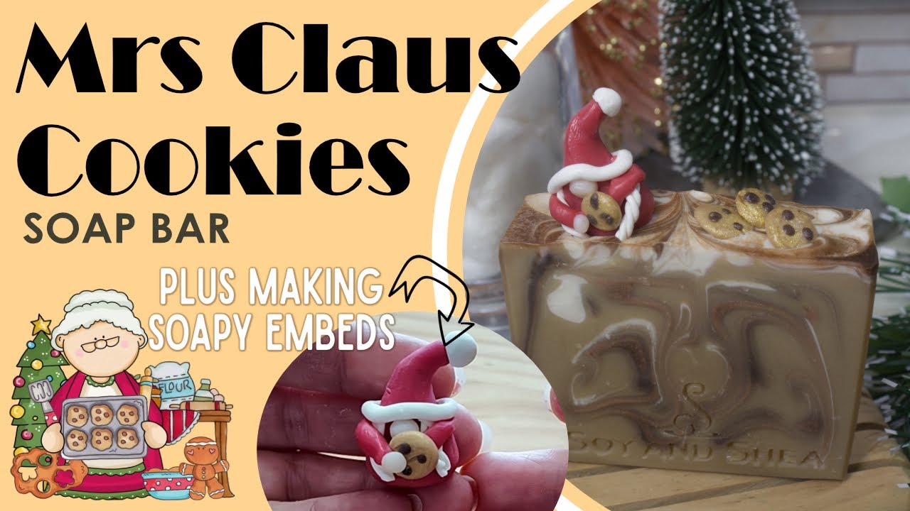 Мыло «Печенье миссис Клаус» — плюс изготовление гномов из мыльного теста — Рождественские мыла 20...