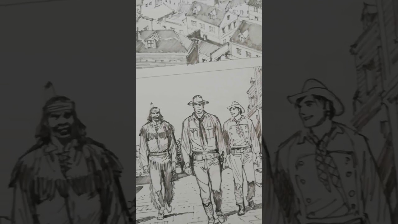 Tex em San Francisco na arte de Stefano Andreucci