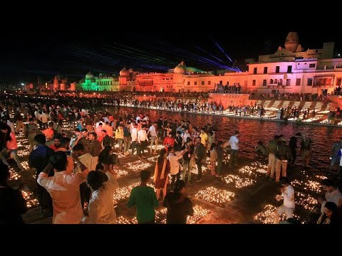 Индийцы зажгли рекордное количество огней на праздник Дивали
