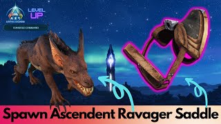 Ascendant and primitive Ravager Saddle Spawn Command | Ark Survival Ascended
