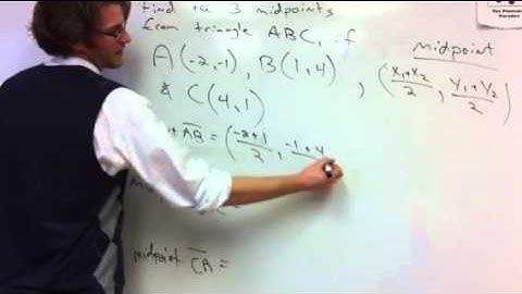 Finding the midpoints of the sides of triangles