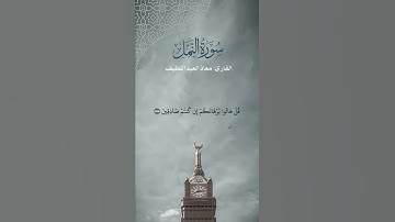 من سورة النمل #معاذ_العبداللطيف #تلاوات  #اكسبلور #تيك_توك #حالات_واتس #حالات_واتساب #حالات