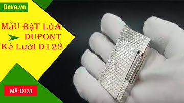 Những mẫu bật lửa Dupont hoa văn kẻ lưới D128 - Giá 850.000đ - deva.vn